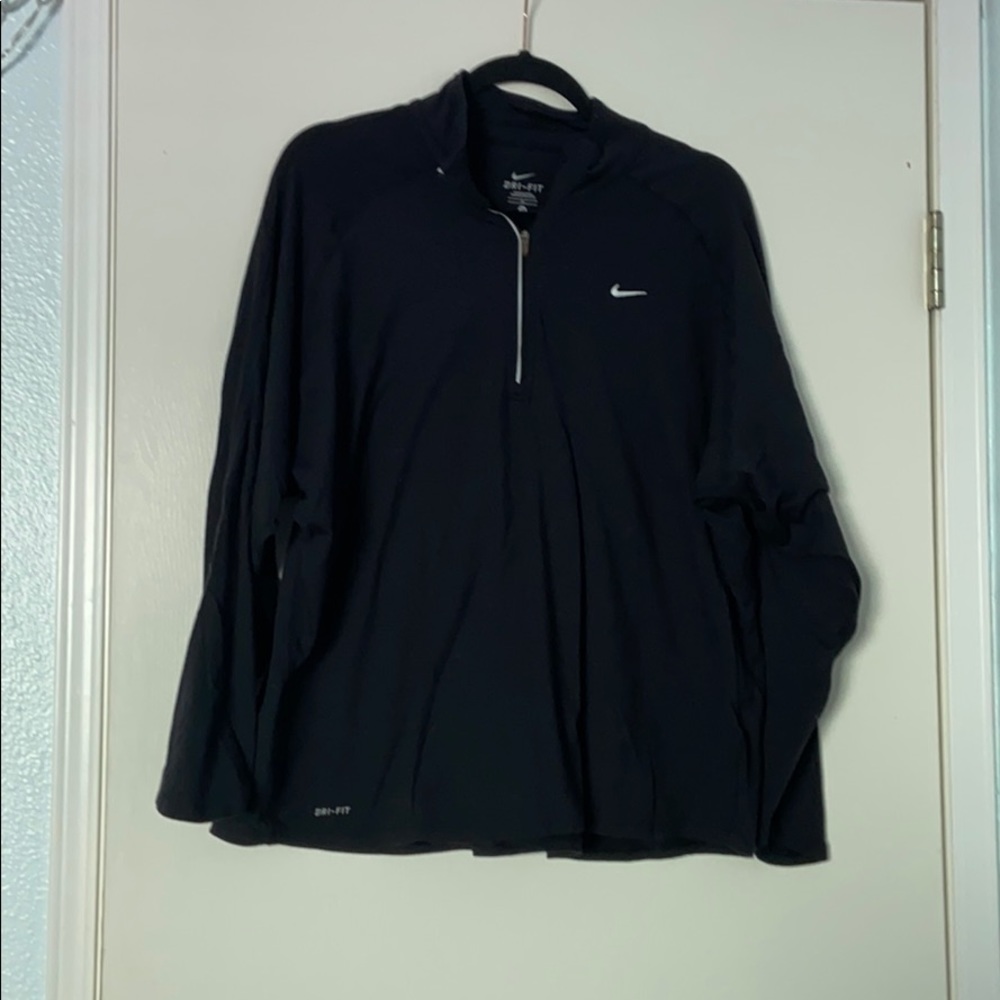 Black Nike Dri-fit Long sleeve Running Top